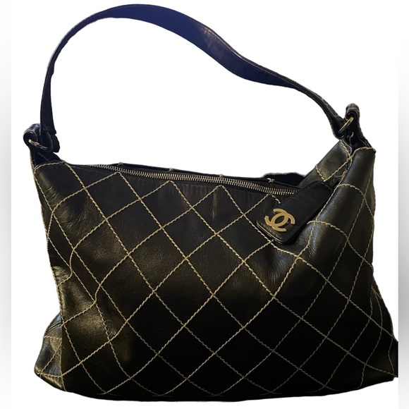 CHANEL Handbags - VINTAGE CHANEL WILD STITCH HOBO BAG